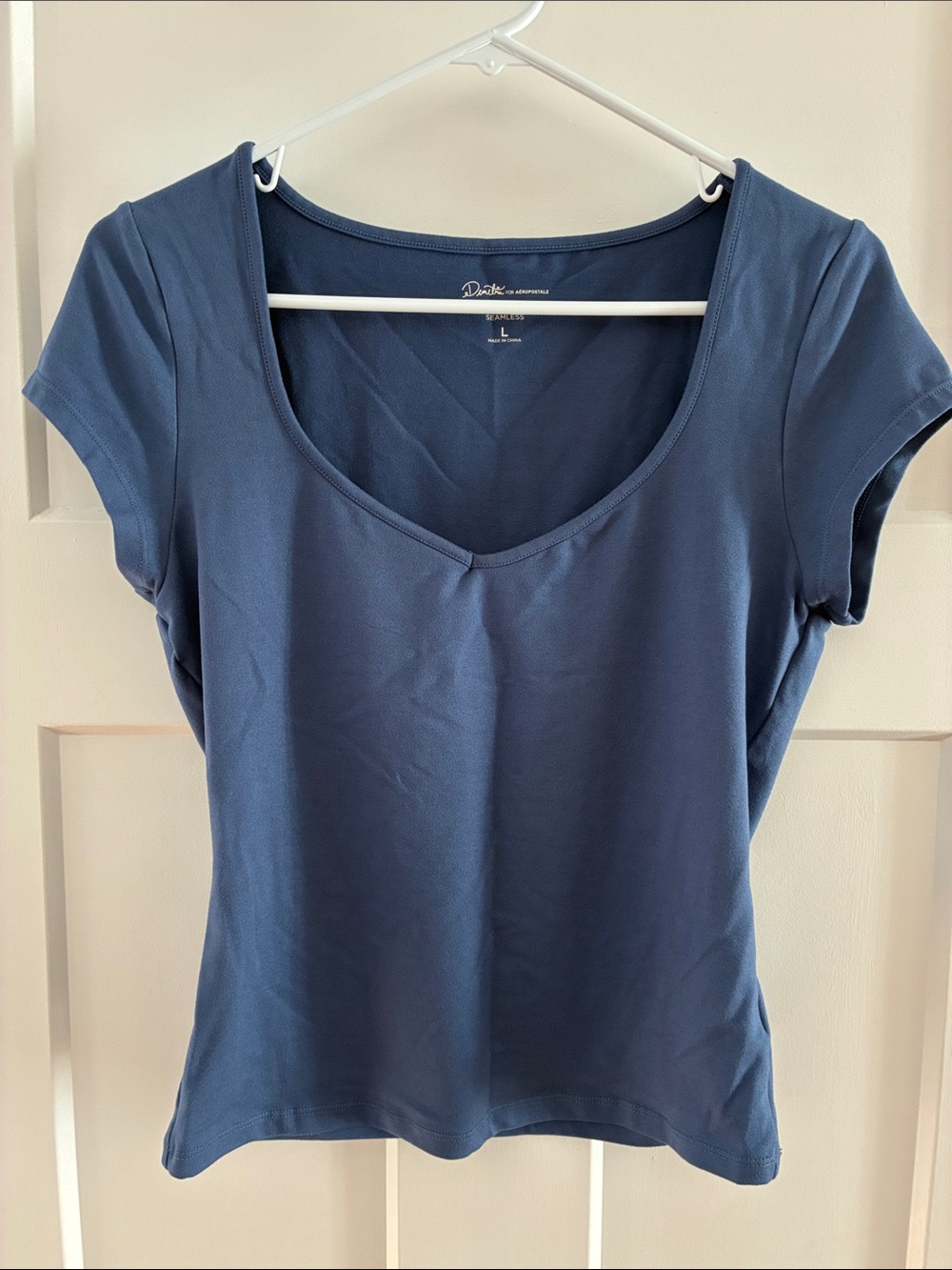 Aeropostale Scoop Neck Short Sleeve Tee - Blue